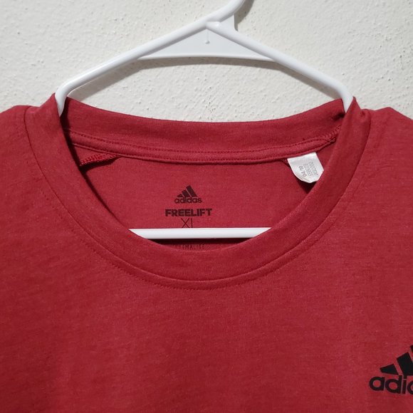 Adidas Men's Red FREELIFT Athletic T-shirt XL - Picture 5 of 7